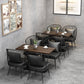 Industrial Brown Dinner Room Kitchen Table Solid Wood Top Table with Metal Base for Dining Room Clearhalo ' dining_table' 'Dining Tables & Seating' 'Dining Tables' 'furn' 'furn_dining_table' 'Furniture' 'furniture_dining_table' 'Kitchen & Dining Furniture' 'kitchen&dining_furn' 'kitchen' 'kitchen_dining_table' 3864458