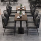 Industrial Brown Dinner Room Kitchen Table Solid Wood Top Table with Metal Base for Dining Room Clearhalo ' dining_table' 'Dining Tables & Seating' 'Dining Tables' 'furn' 'furn_dining_table' 'Furniture' 'furniture_dining_table' 'Kitchen & Dining Furniture' 'kitchen&dining_furn' 'kitchen' 'kitchen_dining_table' 3864461