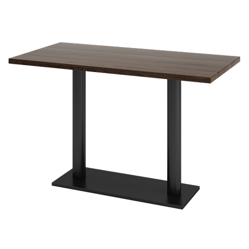 Industrial Brown Dinner Room Kitchen Table Solid Wood Top Table with Metal Base for Dining Room Rectangle Without Chairs Clearhalo ' dining_table' 'Dining Tables & Seating' 'Dining Tables' 'furn' 'furn_dining_table' 'Furniture' 'furniture_dining_table' 'Kitchen & Dining Furniture' 'kitchen&dining_furn' 'kitchen' 'kitchen_dining_table' 3864462