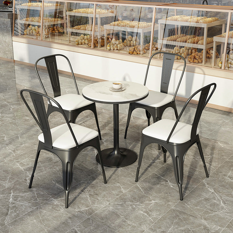 Industrial Dining Room Table White Sintered Stone Table with Black Metal Base Clearhalo ' dining_table' 'Dining Tables & Seating' 'Dining Tables' 'furn' 'furn_dining_table' 'Furniture' 'furniture_dining_table' 'Kitchen & Dining Furniture' 'kitchen&dining_furn' 'kitchen' 'kitchen_dining_table' 3864469