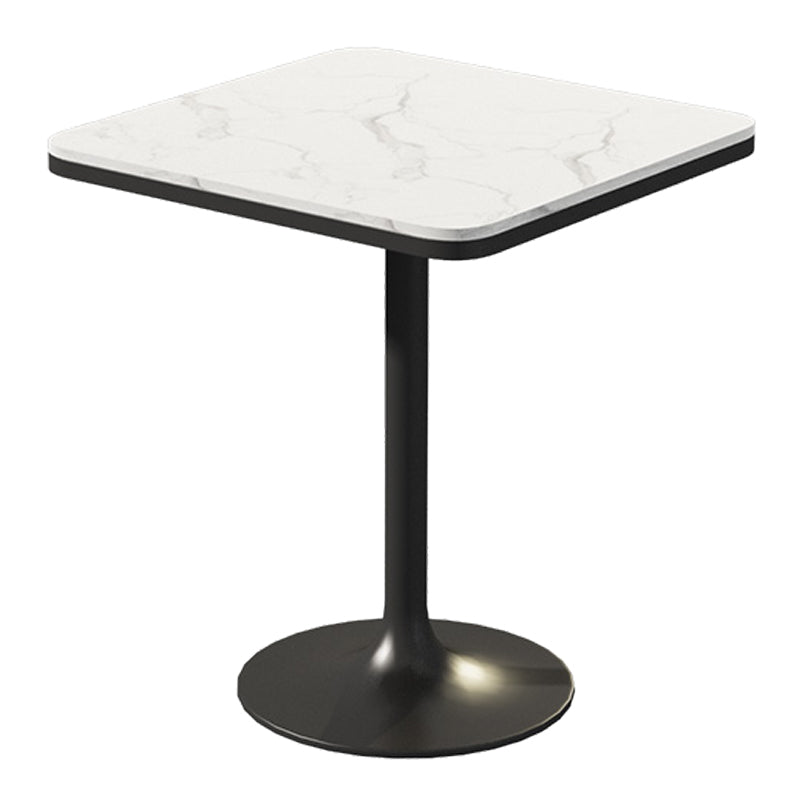 Industrial Dining Room Table White Sintered Stone Table with Black Metal Base Square Without Chairs Clearhalo ' dining_table' 'Dining Tables & Seating' 'Dining Tables' 'furn' 'furn_dining_table' 'Furniture' 'furniture_dining_table' 'Kitchen & Dining Furniture' 'kitchen&dining_furn' 'kitchen' 'kitchen_dining_table' 3864473
