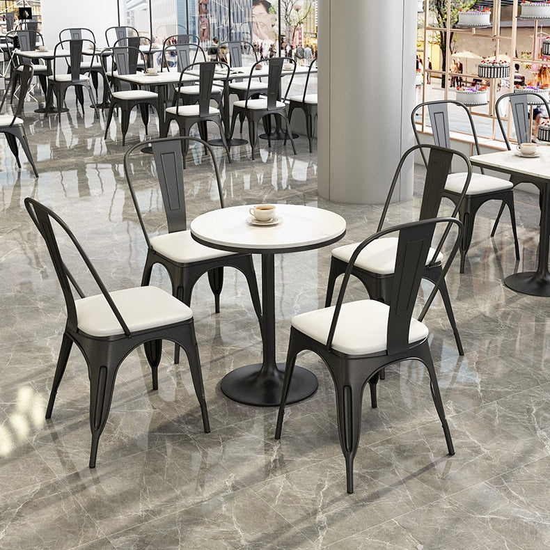 Industrial Dining Room Table White Sintered Stone Table with Black Metal Base Clearhalo ' dining_table' 'Dining Tables & Seating' 'Dining Tables' 'furn' 'furn_dining_table' 'Furniture' 'furniture_dining_table' 'Kitchen & Dining Furniture' 'kitchen&dining_furn' 'kitchen' 'kitchen_dining_table' 3864476