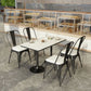 Industrial Dining Room Table White Sintered Stone Table with Black Metal Base Clearhalo ' dining_table' 'Dining Tables & Seating' 'Dining Tables' 'furn' 'furn_dining_table' 'Furniture' 'furniture_dining_table' 'Kitchen & Dining Furniture' 'kitchen&dining_furn' 'kitchen' 'kitchen_dining_table' 3864478
