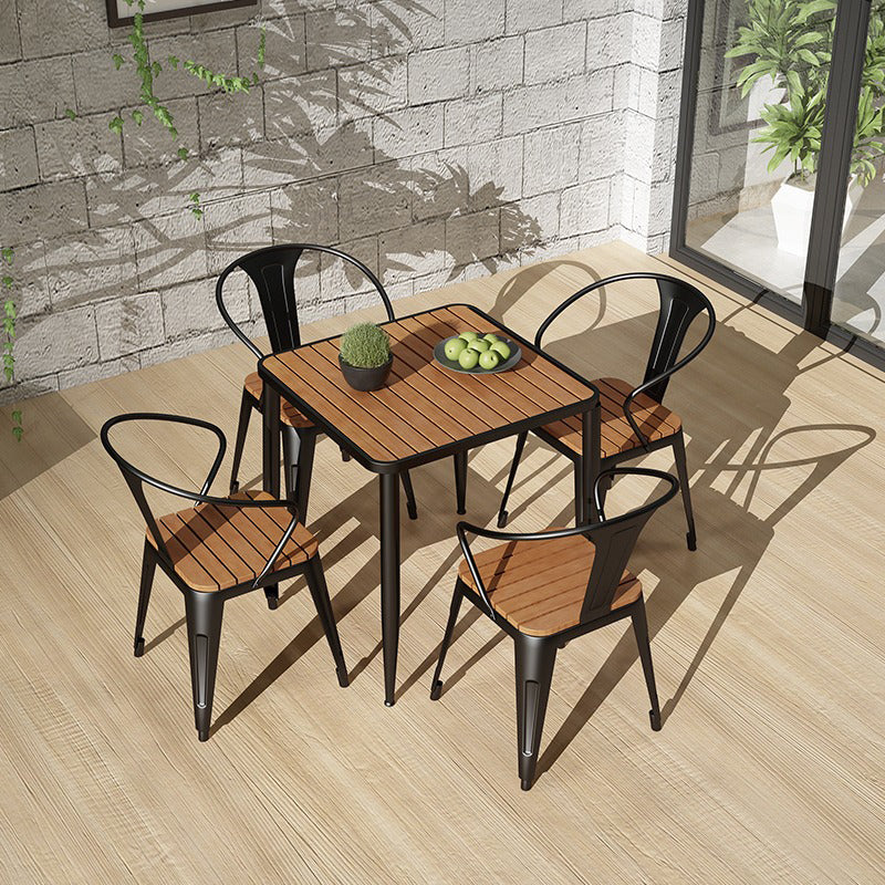 Industrial Style Dining Table 4 Metal Base Table for Home Kitchen Dinner Clearhalo ' dining_table' 'Dining Tables & Seating' 'Dining Tables' 'furn' 'furn_dining_table' 'Furniture' 'furniture_dining_table' 'Kitchen & Dining Furniture' 'kitchen&dining_furn' 'kitchen' 'kitchen_dining_table' 3864490
