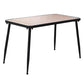 Industrial Style Dining Table 4 Metal Base Table for Home Kitchen Dinner Black Without Chairs Clearhalo ' dining_table' 'Dining Tables & Seating' 'Dining Tables' 'furn' 'furn_dining_table' 'Furniture' 'furniture_dining_table' 'Kitchen & Dining Furniture' 'kitchen&dining_furn' 'kitchen' 'kitchen_dining_table' 3864492