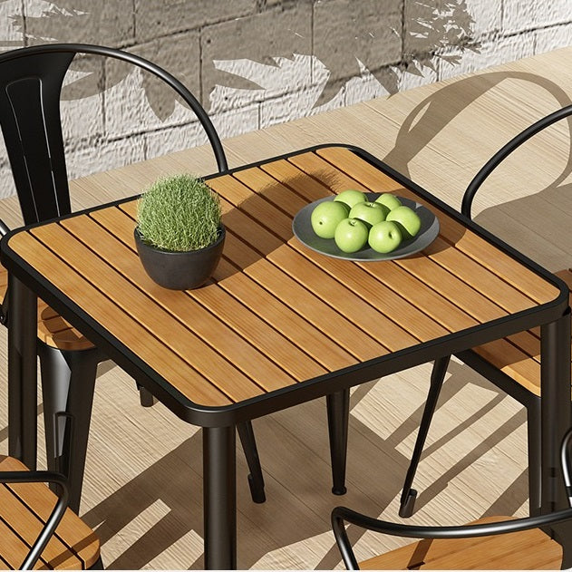 Industrial Style Dining Table 4 Metal Base Table for Home Kitchen Dinner Clearhalo ' dining_table' 'Dining Tables & Seating' 'Dining Tables' 'furn' 'furn_dining_table' 'Furniture' 'furniture_dining_table' 'Kitchen & Dining Furniture' 'kitchen&dining_furn' 'kitchen' 'kitchen_dining_table' 3864493