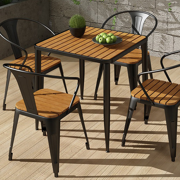 Industrial Style Dining Table 4 Metal Base Table for Home Kitchen Dinner Clearhalo ' dining_table' 'Dining Tables & Seating' 'Dining Tables' 'furn' 'furn_dining_table' 'Furniture' 'furniture_dining_table' 'Kitchen & Dining Furniture' 'kitchen&dining_furn' 'kitchen' 'kitchen_dining_table' 3864496