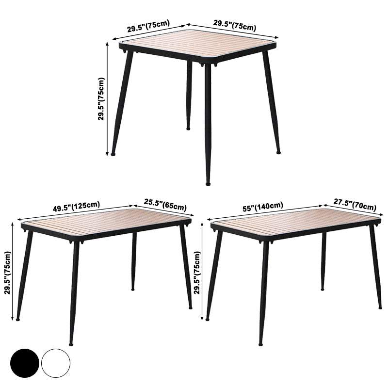 Industrial Style Dining Table 4 Metal Base Table for Home Kitchen Dinner Clearhalo ' dining_table' 'Dining Tables & Seating' 'Dining Tables' 'furn' 'furn_dining_table' 'Furniture' 'furniture_dining_table' 'Kitchen & Dining Furniture' 'kitchen&dining_furn' 'kitchen' 'kitchen_dining_table' 3864497