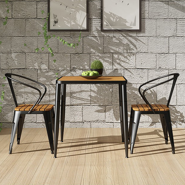 Industrial Style Dining Table 4 Metal Base Table for Home Kitchen Dinner Clearhalo ' dining_table' 'Dining Tables & Seating' 'Dining Tables' 'furn' 'furn_dining_table' 'Furniture' 'furniture_dining_table' 'Kitchen & Dining Furniture' 'kitchen&dining_furn' 'kitchen' 'kitchen_dining_table' 3864499