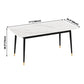 Industrial Home Sintered Stone Dining Table 4 Legs Base Rectangle Table Clearhalo ' dining_table' 'Dining Tables & Seating' 'Dining Tables' 'furn' 'furn_dining_table' 'Furniture' 'furniture_dining_table' 'Kitchen & Dining Furniture' 'kitchen&dining_furn' 'kitchen' 'kitchen_dining_table' 3864508