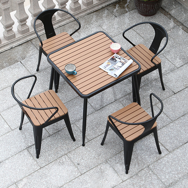 Industrial Dining Room Table 4 Metal Base Table for Home Kitchen Dinner Clearhalo ' dining_table' 'Dining Tables & Seating' 'Dining Tables' 'furn' 'furn_dining_table' 'Furniture' 'furniture_dining_table' 'Kitchen & Dining Furniture' 'kitchen&dining_furn' 'kitchen' 'kitchen_dining_table' 3864516