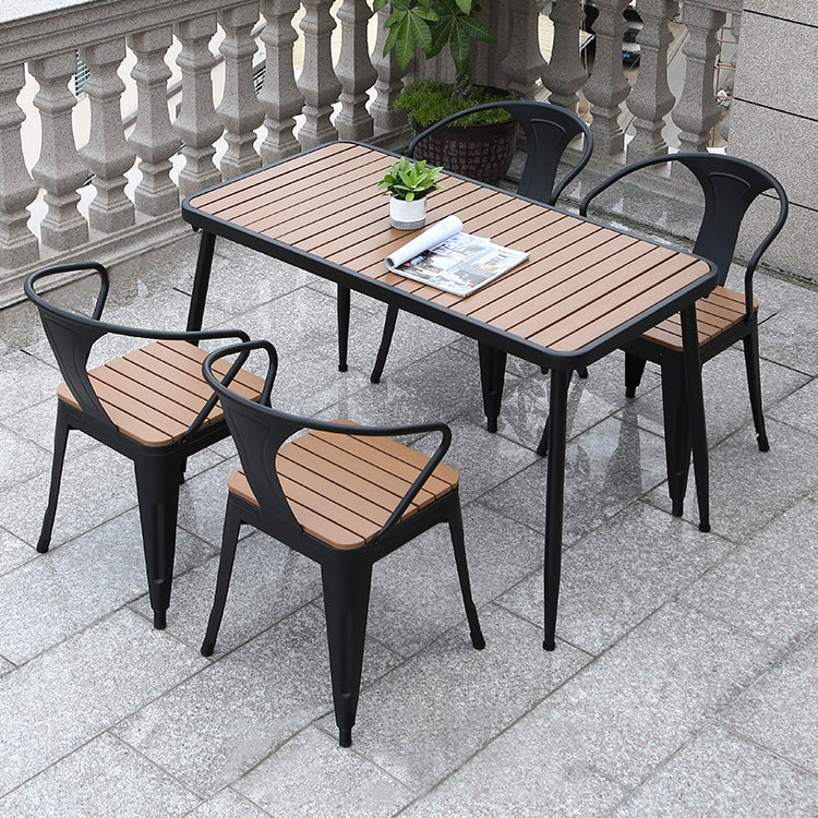 Industrial Dining Room Table 4 Metal Base Table for Home Kitchen Dinner Clearhalo ' dining_table' 'Dining Tables & Seating' 'Dining Tables' 'furn' 'furn_dining_table' 'Furniture' 'furniture_dining_table' 'Kitchen & Dining Furniture' 'kitchen&dining_furn' 'kitchen' 'kitchen_dining_table' 3864517