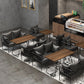 Industrial Solid Wood Dinner Room Kitchen Table Brown Sled Table for Dining Room Clearhalo ' dining_table' 'Dining Tables & Seating' 'Dining Tables' 'furn' 'furn_dining_table' 'Furniture' 'furniture_dining_table' 'Kitchen & Dining Furniture' 'kitchen&dining_furn' 'kitchen' 'kitchen_dining_table' 3864551