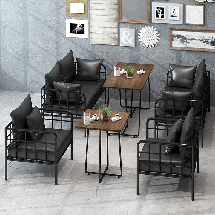 Industrial Solid Wood Dinner Room Kitchen Table Brown Sled Table for Dining Room Clearhalo ' dining_table' 'Dining Tables & Seating' 'Dining Tables' 'furn' 'furn_dining_table' 'Furniture' 'furniture_dining_table' 'Kitchen & Dining Furniture' 'kitchen&dining_furn' 'kitchen' 'kitchen_dining_table' 3864552