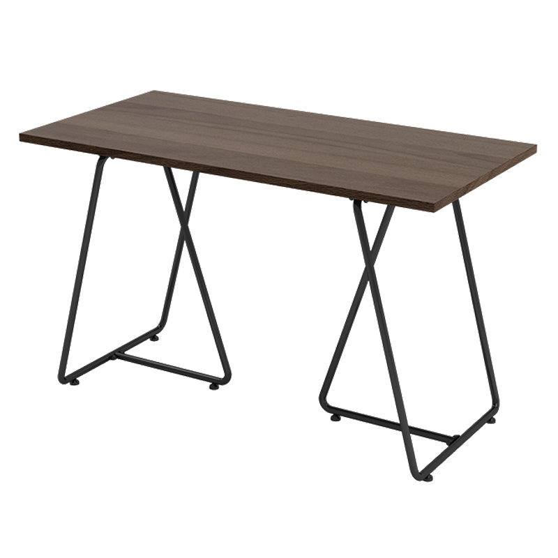 Industrial Solid Wood Dinner Room Kitchen Table Brown Sled Table for Dining Room Without Chairs Clearhalo ' dining_table' 'Dining Tables & Seating' 'Dining Tables' 'furn' 'furn_dining_table' 'Furniture' 'furniture_dining_table' 'Kitchen & Dining Furniture' 'kitchen&dining_furn' 'kitchen' 'kitchen_dining_table' 3864554