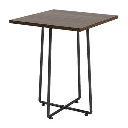 Industrial Solid Wood Dinner Room Kitchen Table Brown Sled Table for Dining Room 23.6"L x 23.6"W x 27.6"H Without Chairs Clearhalo ' dining_table' 'Dining Tables & Seating' 'Dining Tables' 'furn' 'furn_dining_table' 'Furniture' 'furniture_dining_table' 'Kitchen & Dining Furniture' 'kitchen&dining_furn' 'kitchen' 'kitchen_dining_table' 3864555