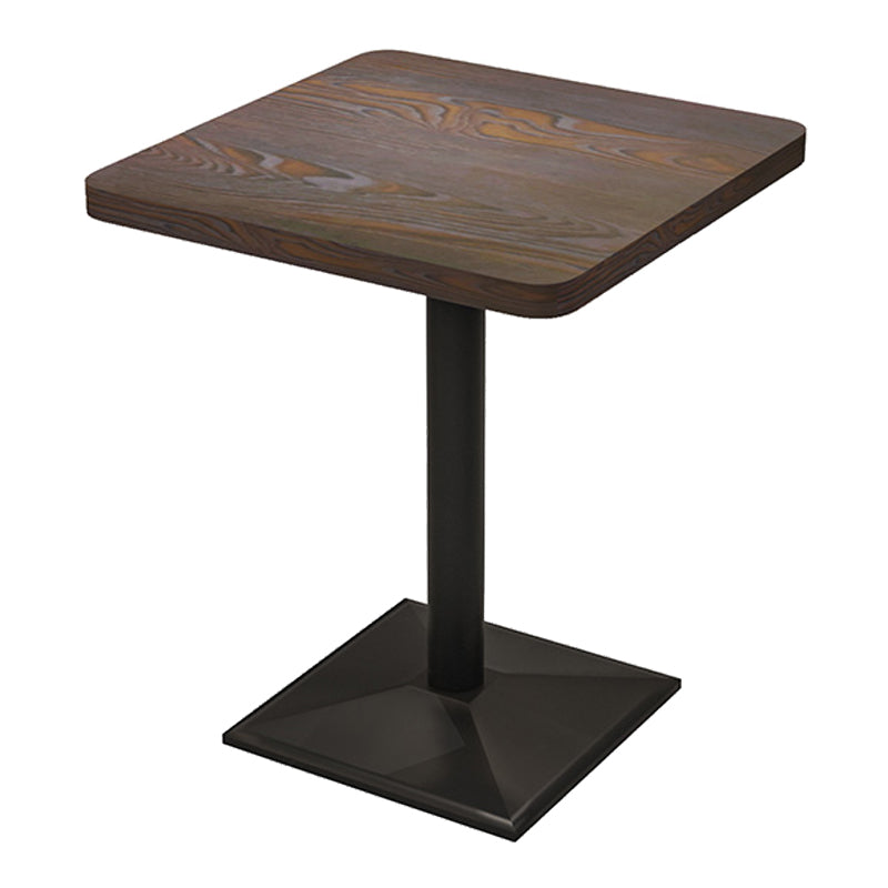 Industrial Style Wooden Dinner Room Kitchen Table Brown Table with Black Frame Square Without Chairs Clearhalo ' dining_table' 'Dining Tables & Seating' 'Dining Tables' 'furn' 'furn_dining_table' 'Furniture' 'furniture_dining_table' 'Kitchen & Dining Furniture' 'kitchen&dining_furn' 'kitchen' 'kitchen_dining_table' 3864562