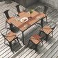Industrial Style Dining Room Table 4 Metal Base Table for Home Kitchen Dinner Clearhalo ' dining_table' 'Dining Tables & Seating' 'Dining Tables' 'furn' 'furn_dining_table' 'Furniture' 'furniture_dining_table' 'Kitchen & Dining Furniture' 'kitchen&dining_furn' 'kitchen' 'kitchen_dining_table' 3864565