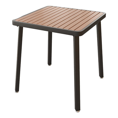 Industrial Style Dining Room Table 4 Metal Base Table for Home Kitchen Dinner Black 29.5"L x 29.5"W x 29.5"H Without Chairs Clearhalo ' dining_table' 'Dining Tables & Seating' 'Dining Tables' 'furn' 'furn_dining_table' 'Furniture' 'furniture_dining_table' 'Kitchen & Dining Furniture' 'kitchen&dining_furn' 'kitchen' 'kitchen_dining_table' 3864566