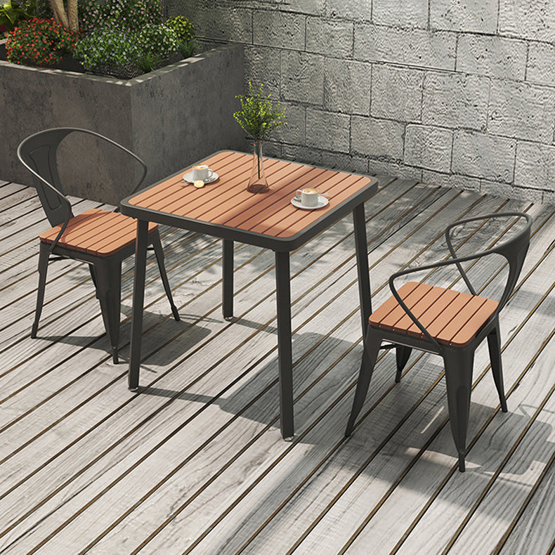 Industrial Style Dining Room Table 4 Metal Base Table for Home Kitchen Dinner Clearhalo ' dining_table' 'Dining Tables & Seating' 'Dining Tables' 'furn' 'furn_dining_table' 'Furniture' 'furniture_dining_table' 'Kitchen & Dining Furniture' 'kitchen&dining_furn' 'kitchen' 'kitchen_dining_table' 3864573