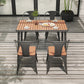 Industrial Style Dining Room Table 4 Metal Base Table for Home Kitchen Dinner Clearhalo ' dining_table' 'Dining Tables & Seating' 'Dining Tables' 'furn' 'furn_dining_table' 'Furniture' 'furniture_dining_table' 'Kitchen & Dining Furniture' 'kitchen&dining_furn' 'kitchen' 'kitchen_dining_table' 3864574
