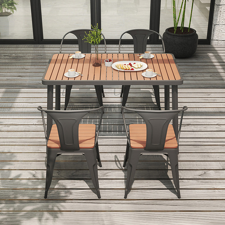 Industrial Style Dining Room Table 4 Metal Base Table for Home Kitchen Dinner Clearhalo ' dining_table' 'Dining Tables & Seating' 'Dining Tables' 'furn' 'furn_dining_table' 'Furniture' 'furniture_dining_table' 'Kitchen & Dining Furniture' 'kitchen&dining_furn' 'kitchen' 'kitchen_dining_table' 3864574
