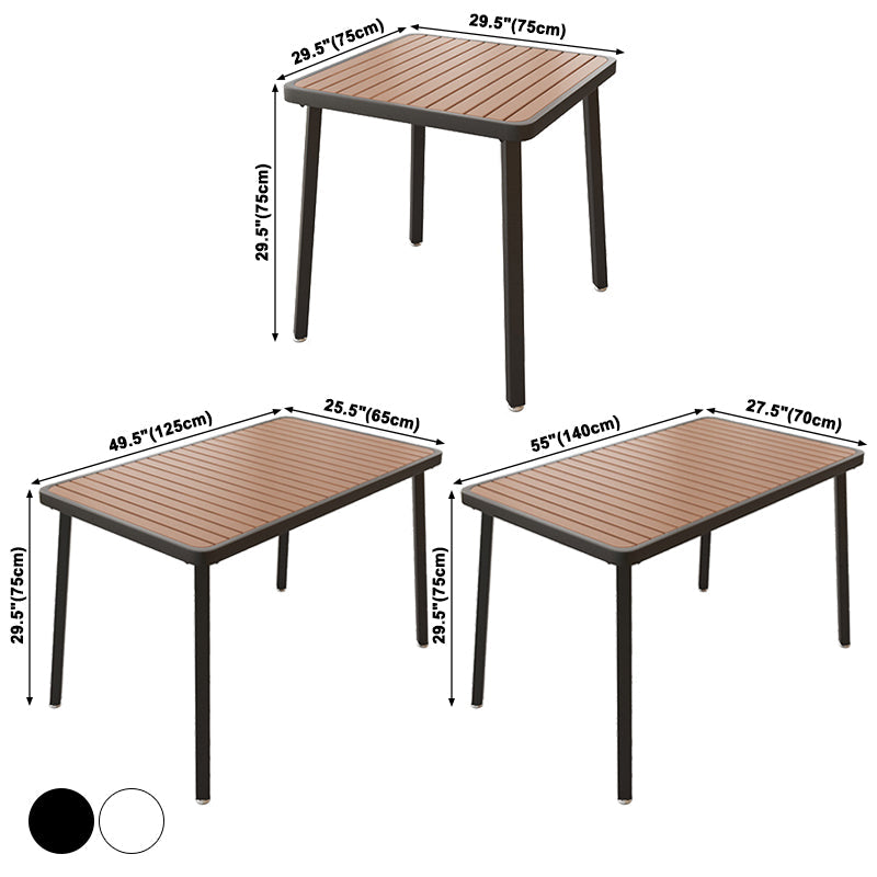 Industrial Style Dining Room Table 4 Metal Base Table for Home Kitchen Dinner Clearhalo ' dining_table' 'Dining Tables & Seating' 'Dining Tables' 'furn' 'furn_dining_table' 'Furniture' 'furniture_dining_table' 'Kitchen & Dining Furniture' 'kitchen&dining_furn' 'kitchen' 'kitchen_dining_table' 3864575