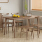 Rectangle Ash Wood Table Modern Dining Table in Walnut with 4 Legs for Restaurant Clearhalo ' dining_table' 'Dining Tables & Seating' 'Dining Tables' 'furn' 'furn_dining_table' 'Furniture' 'furniture_dining_table' 'Kitchen & Dining Furniture' 'kitchen&dining_furn' 'kitchen' 'kitchen_dining_table' 3864585