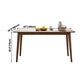 Rectangle Ash Wood Table Modern Dining Table in Walnut with 4 Legs for Restaurant Clearhalo ' dining_table' 'Dining Tables & Seating' 'Dining Tables' 'furn' 'furn_dining_table' 'Furniture' 'furniture_dining_table' 'Kitchen & Dining Furniture' 'kitchen&dining_furn' 'kitchen' 'kitchen_dining_table' 3864587