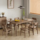 Rectangle Ash Wood Table Modern Dining Table in Walnut with 4 Legs for Restaurant Clearhalo ' dining_table' 'Dining Tables & Seating' 'Dining Tables' 'furn' 'furn_dining_table' 'Furniture' 'furniture_dining_table' 'Kitchen & Dining Furniture' 'kitchen&dining_furn' 'kitchen' 'kitchen_dining_table' 3864590