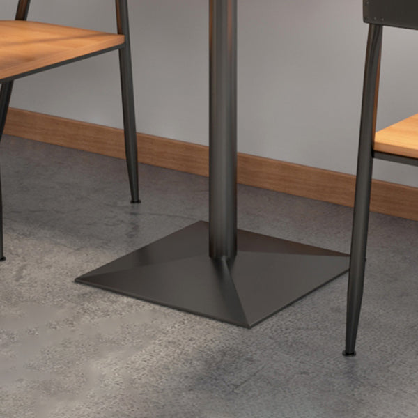 Industrial Pine Wood Dining Table Square Table in Nature with Metal Pedestal Clearhalo ' dining_table' 'Dining Tables & Seating' 'Dining Tables' 'furn' 'furn_dining_table' 'Furniture' 'furniture_dining_table' 'Kitchen & Dining Furniture' 'kitchen&dining_furn' 'kitchen' 'kitchen_dining_table' 3864612