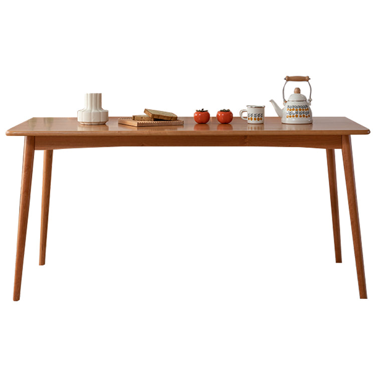 Rectangle Cherry Wood Table Modern Dining Table with 4 Legs for Restaurant Without Chairs Clearhalo ' dining_table' 'Dining Tables & Seating' 'Dining Tables' 'furn' 'furn_dining_table' 'Furniture' 'furniture_dining_table' 'Kitchen & Dining Furniture' 'kitchen&dining_furn' 'kitchen' 'kitchen_dining_table' 3864637