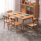 Rectangle Cherry Wood Table Modern Dining Table with 4 Legs for Restaurant Clearhalo ' dining_table' 'Dining Tables & Seating' 'Dining Tables' 'furn' 'furn_dining_table' 'Furniture' 'furniture_dining_table' 'Kitchen & Dining Furniture' 'kitchen&dining_furn' 'kitchen' 'kitchen_dining_table' 3864643