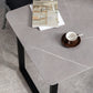 Industrial Style Grey Sintered Stone Dining Table Metallic Base Rectangle and Square Table for Home Clearhalo ' dining_table' 'Dining Tables & Seating' 'Dining Tables' 'furn' 'furn_dining_table' 'Furniture' 'furniture_dining_table' 'Kitchen & Dining Furniture' 'kitchen&dining_furn' 'kitchen' 'kitchen_dining_table' 3864682