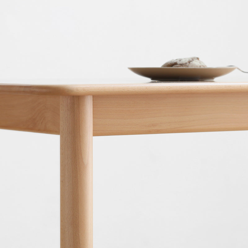 Rectangle Wooden Dining Table Modern Beech Table in Nature with 4 Legs Clearhalo ' dining_table' 'Dining Tables & Seating' 'Dining Tables' 'furn' 'furn_dining_table' 'Furniture' 'furniture_dining_table' 'Kitchen & Dining Furniture' 'kitchen&dining_furn' 'kitchen' 'kitchen_dining_table' 3864693