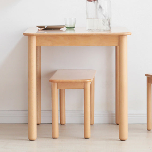 Rectangle Wooden Dining Table Modern Beech Table in Nature with 4 Legs Clearhalo ' dining_table' 'Dining Tables & Seating' 'Dining Tables' 'furn' 'furn_dining_table' 'Furniture' 'furniture_dining_table' 'Kitchen & Dining Furniture' 'kitchen&dining_furn' 'kitchen' 'kitchen_dining_table' 3864698