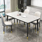 Simple Sintered Stone Top Dining Table Rectangle Shape Standard Dining Table for Kitchen Clearhalo ' dining_table' 'Dining Tables & Seating' 'Dining Tables' 'furn' 'furn_dining_table' 'Furniture' 'furniture_dining_table' 'Kitchen & Dining Furniture' 'kitchen&dining_furn' 'kitchen' 'kitchen_dining_table' 3864723