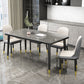 Simple Sintered Stone Top Dining Table Rectangle Shape Standard Dining Table for Kitchen Clearhalo ' dining_table' 'Dining Tables & Seating' 'Dining Tables' 'furn' 'furn_dining_table' 'Furniture' 'furniture_dining_table' 'Kitchen & Dining Furniture' 'kitchen&dining_furn' 'kitchen' 'kitchen_dining_table' 3864724