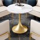 Round Tulip Base Luxury Dining Table White Fixed Table with Sintered Stone Clearhalo ' dining_table' 'Dining Tables & Seating' 'Dining Tables' 'furn' 'furn_dining_table' 'Furniture' 'furniture_dining_table' 'Kitchen & Dining Furniture' 'kitchen&dining_furn' 'kitchen' 'kitchen_dining_table' 3864741