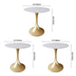 Round Tulip Base Luxury Dining Table White Fixed Table with Sintered Stone Clearhalo ' dining_table' 'Dining Tables & Seating' 'Dining Tables' 'furn' 'furn_dining_table' 'Furniture' 'furniture_dining_table' 'Kitchen & Dining Furniture' 'kitchen&dining_furn' 'kitchen' 'kitchen_dining_table' 3864745