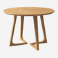 Round Double Pedestal Modern Dining Table Wood Color Fixed Table of Solid Wood Natural Without Chairs Clearhalo ' dining_table' 'Dining Tables & Seating' 'Dining Tables' 'furn' 'furn_dining_table' 'Furniture' 'furniture_dining_table' 'Kitchen & Dining Furniture' 'kitchen&dining_furn' 'kitchen' 'kitchen_dining_table' 3864763