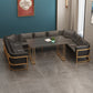 Industrial Sintered Stone Dinner Room Kitchen Table Black Table with Gold Frame for Dining Room Clearhalo ' dining_table' 'Dining Tables & Seating' 'Dining Tables' 'furn' 'furn_dining_table' 'Furniture' 'furniture_dining_table' 'Kitchen & Dining Furniture' 'kitchen&dining_furn' 'kitchen' 'kitchen_dining_table' 3864778