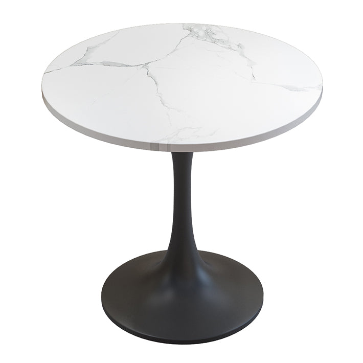 Simple Style Sintered Stone Dining Table Tulip Base Round Table for Home Without Chairs Clearhalo ' dining_table' 'Dining Tables & Seating' 'Dining Tables' 'furn' 'furn_dining_table' 'Furniture' 'furniture_dining_table' 'Kitchen & Dining Furniture' 'kitchen&dining_furn' 'kitchen' 'kitchen_dining_table' 3864794