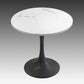Simple Style Sintered Stone Dining Table Tulip Base Round Table for Home Clearhalo ' dining_table' 'Dining Tables & Seating' 'Dining Tables' 'furn' 'furn_dining_table' 'Furniture' 'furniture_dining_table' 'Kitchen & Dining Furniture' 'kitchen&dining_furn' 'kitchen' 'kitchen_dining_table' 3864795