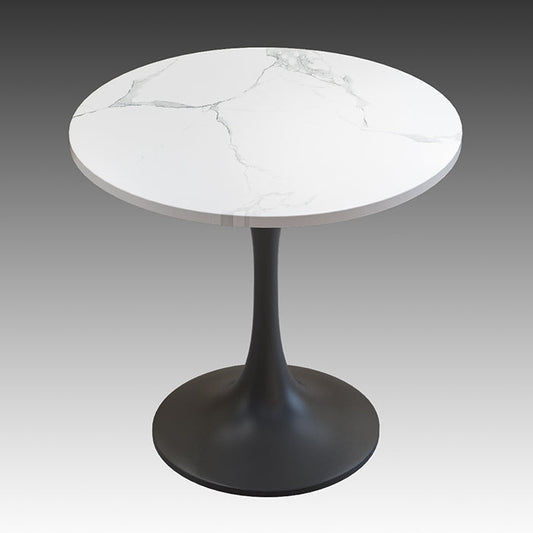 Simple Style Sintered Stone Dining Table Tulip Base Round Table for Home