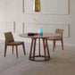 Round Pedestal Casual Dining Table Wood Color Fixed Table with Solid Wood Clearhalo ' dining_table' 'Dining Tables & Seating' 'Dining Tables' 'furn' 'furn_dining_table' 'Furniture' 'furniture_dining_table' 'Kitchen & Dining Furniture' 'kitchen&dining_furn' 'kitchen' 'kitchen_dining_table' 3864802