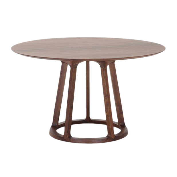 Round Pedestal Casual Dining Table Wood Color Fixed Table with Solid Wood Without Chairs Clearhalo ' dining_table' 'Dining Tables & Seating' 'Dining Tables' 'furn' 'furn_dining_table' 'Furniture' 'furniture_dining_table' 'Kitchen & Dining Furniture' 'kitchen&dining_furn' 'kitchen' 'kitchen_dining_table' 3864804