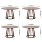 Round Pedestal Casual Dining Table Wood Color Fixed Table with Solid Wood Clearhalo ' dining_table' 'Dining Tables & Seating' 'Dining Tables' 'furn' 'furn_dining_table' 'Furniture' 'furniture_dining_table' 'Kitchen & Dining Furniture' 'kitchen&dining_furn' 'kitchen' 'kitchen_dining_table' 3864807