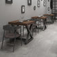 Industrial Square Dining Table Pine Solid Wood Table with Trestle Base Clearhalo ' dining_table' 'Dining Tables & Seating' 'Dining Tables' 'furn' 'furn_dining_table' 'Furniture' 'furniture_dining_table' 'Kitchen & Dining Furniture' 'kitchen&dining_furn' 'kitchen' 'kitchen_dining_table' 3864823
