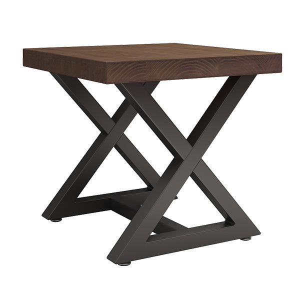 Industrial Square Dining Table Pine Solid Wood Table with Trestle Base Without Chairs Clearhalo ' dining_table' 'Dining Tables & Seating' 'Dining Tables' 'furn' 'furn_dining_table' 'Furniture' 'furniture_dining_table' 'Kitchen & Dining Furniture' 'kitchen&dining_furn' 'kitchen' 'kitchen_dining_table' 3864824